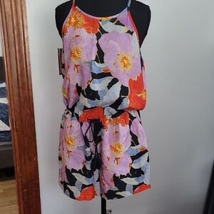 LOFT Multicolor Floral Romper